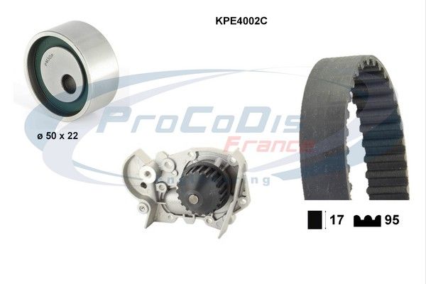 PROCODIS FRANCE Водяной насос + комплект зубчатого ремня KPE4002C
